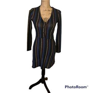 En Crème Striped Dress NWT